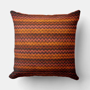 Coussin Couleur Chevron Stripes cuir look #79