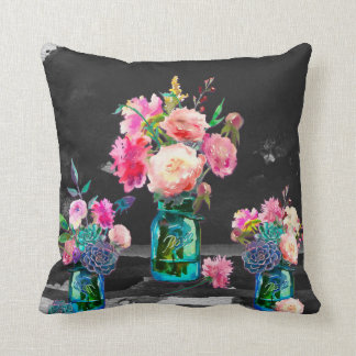 Coussin Couleur dans le carreau foncé et bilatéral