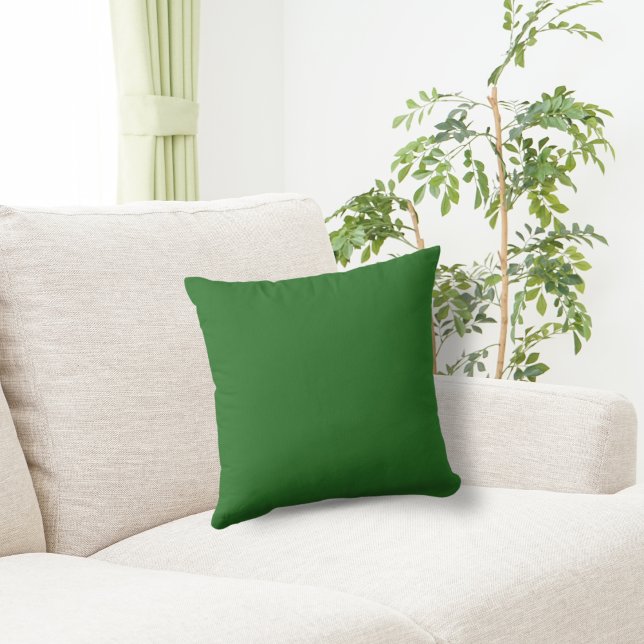 Coussin Couleur de base Kelly Vert (Créateur téléchargé)