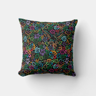 Coussin Couleur de l'oreiller à jet de vie