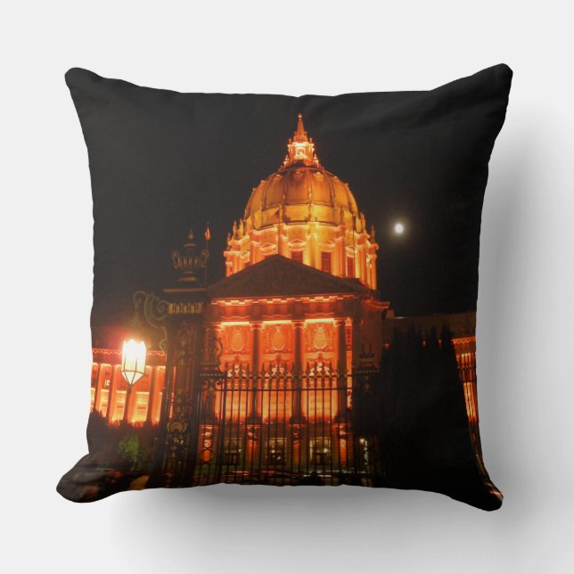 Coussin - couleur de SF au-dessus de ville hôtel (Recto)