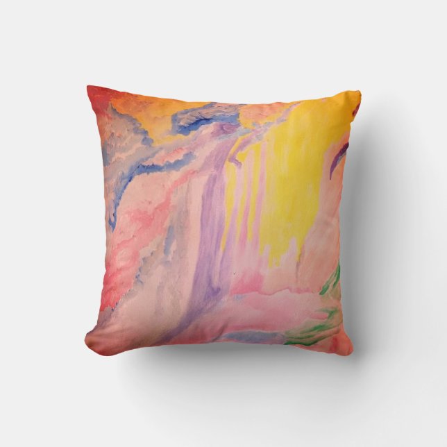Coussin Couleur d'eau | Filtre Sangria | (Recto)