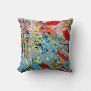 Coussin couleur eau simple