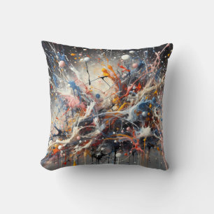 Coussin Couleur émotionnelle - Pa expressionniste Abstrait