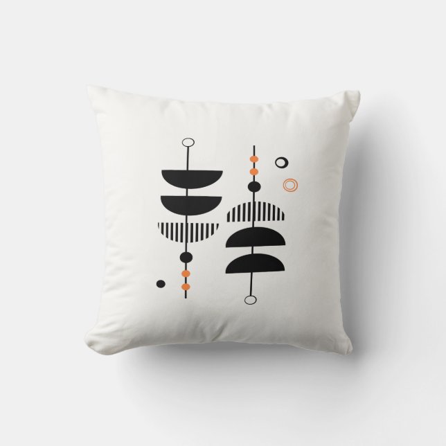 Coussin COULEUR PERSONNALISÉE - DO-IT-YOURSELF Mi-Siècle I (Recto)