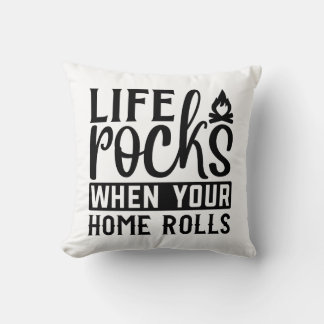 Coussin COULEUR PERSONNALISÉE Rochers de vie lorsque votre