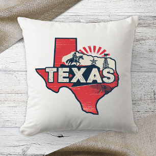 Coussin Couleur Rétro État d'origine Texas