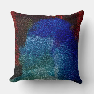 Coussin Couleur rouge et bleu