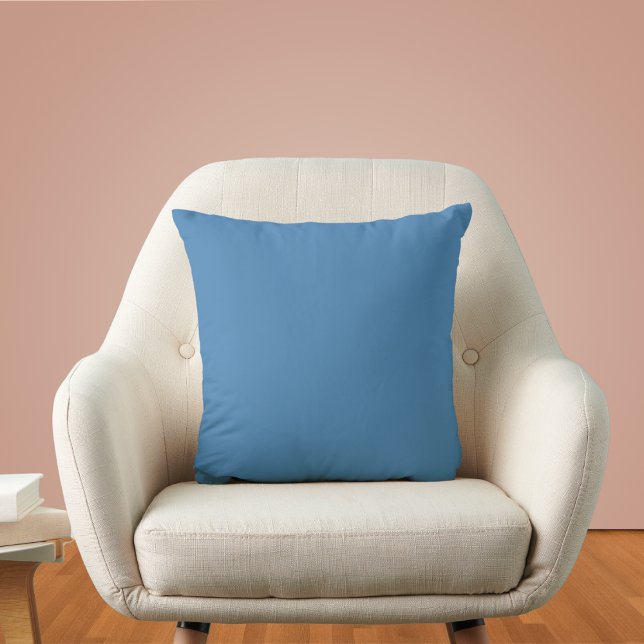 Coussin Couleur solide bleu acier (Créateur téléchargé)