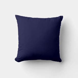 Coussin Couleur solide bleu marine marine