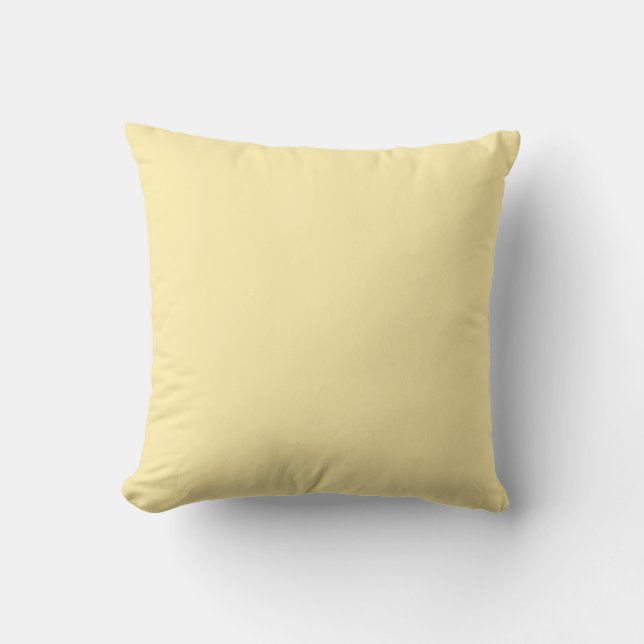 Coussin Couleur solide crème au beurre (Recto)