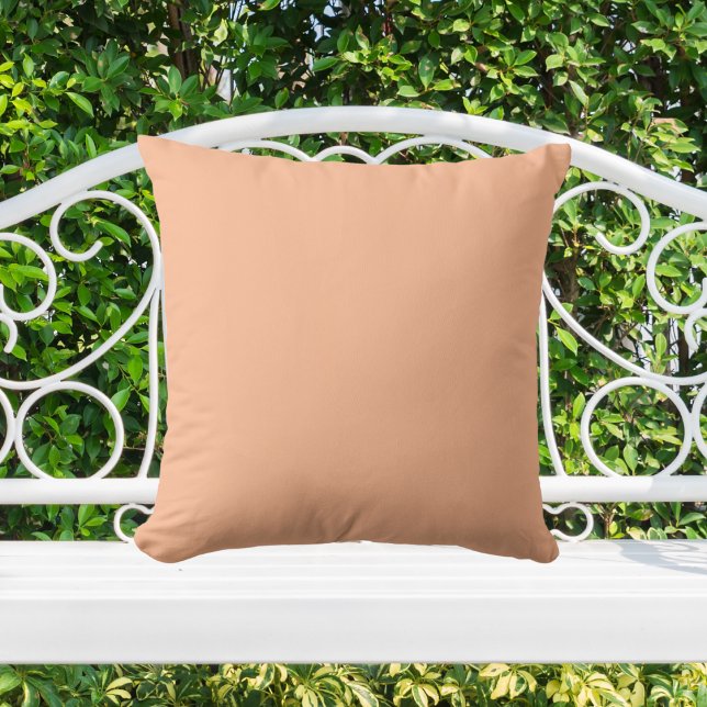 Coussin Couleur solide Fuzz Peach (Créateur téléchargé)