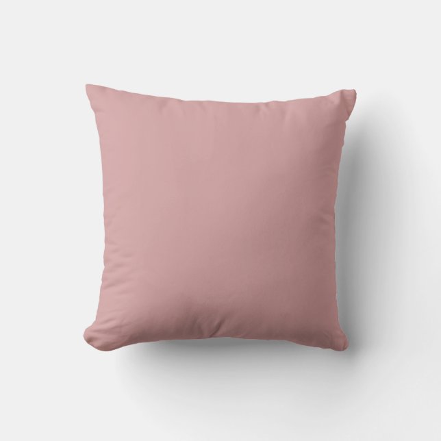 Coussin Couleur solide Rose nuptiale (Recto)