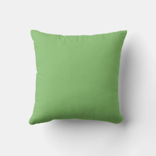 Coussin Couleur solide verte à la noix de pistache