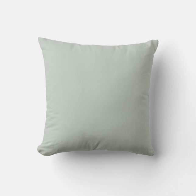 Coussin Couleur solide verte en verre de mer (Recto)