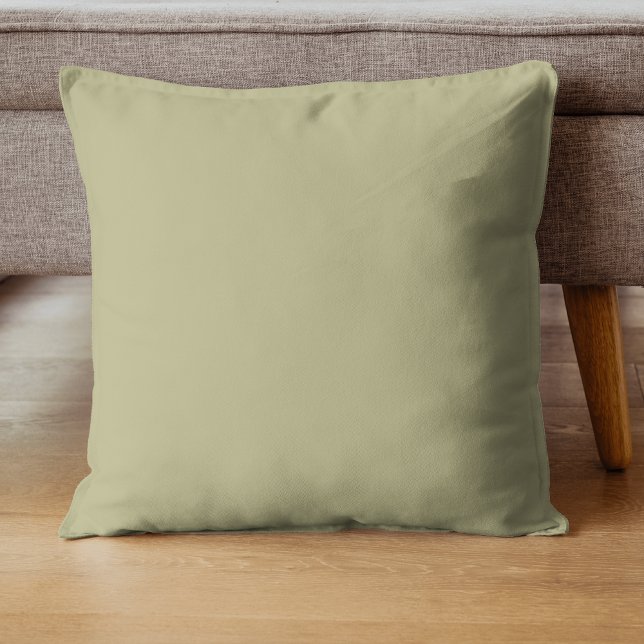Coussin Couleur solide verte Sage | Classique | Élégant (Créateur téléchargé)