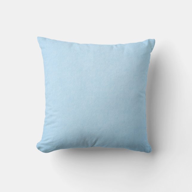 Coussin Couleur uni bleu pastel (Recto)