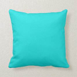 Coussin Couleur uni bleu turquoise