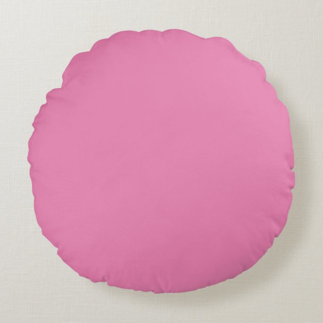 Coussin couleur uni rose (Devant)