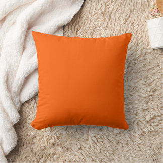 Coussin Couleur vive Vrai Orange