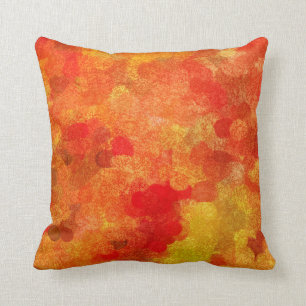 Coussin Couleurs abstraites de saison d'automne d'automne