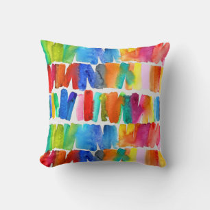 Coussin Couleurs abstraites modernes couleur anti-émeute c