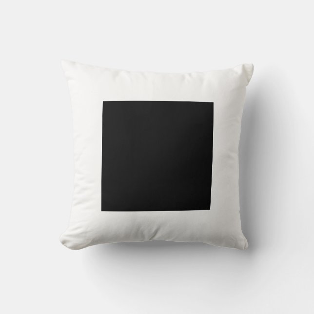 Coussin Couleurs carrés - noir et blanc (Recto)