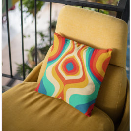 Coussin Couleurs classiques Motif rétros