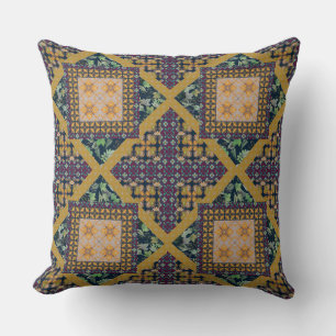 Coussin Couleurs d'automne   Paisley, Feuilles et baies