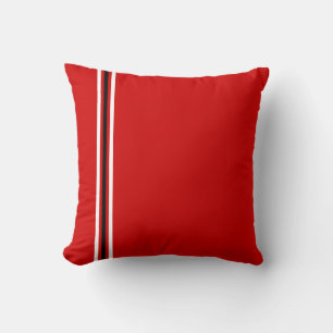 Coussin Couleurs de l'école Rouge Blanc Noir