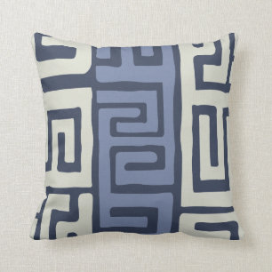 Coussin Couleurs de terre fraîches inspirées par tissu d