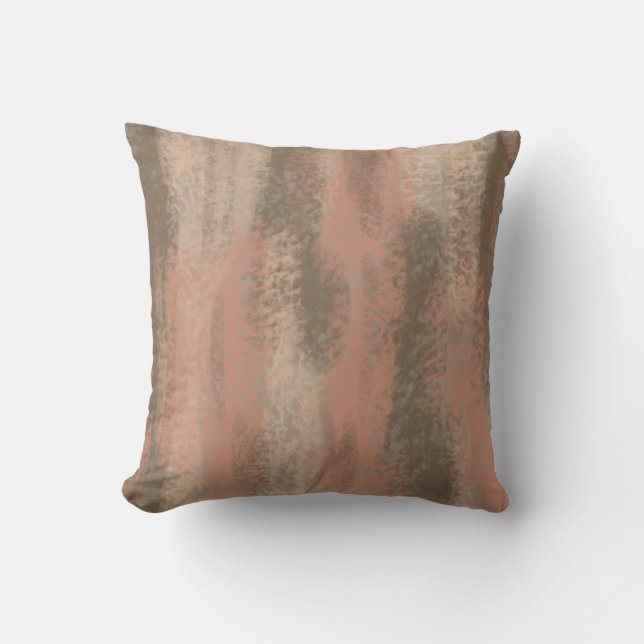 Coussin Couleurs douces Abstraites Beige Brown (Recto)