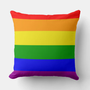 Coussin Couleurs gay pride drapeau arc-en-ciel