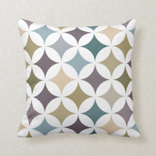 Coussin Couleurs Hypocycloid géométriques d'automne de