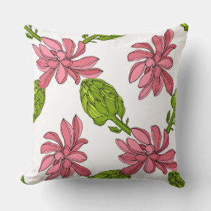 Coussin Couleurs mignonnes fleuries dans la jungle Succule