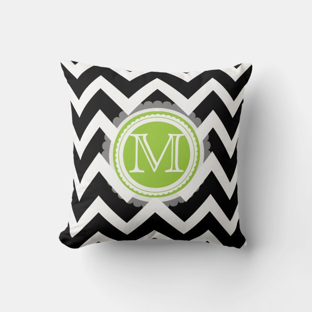 Coussin Couleurs motif/do-it-yourself de chevron monogramm (Recto)