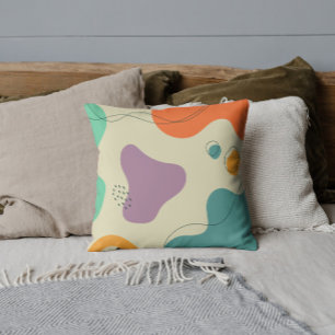 Coussin Couleurs pastel formes abstraites arrière - plan m