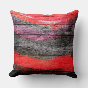 Coussin Couleurs peintes Bois look #9