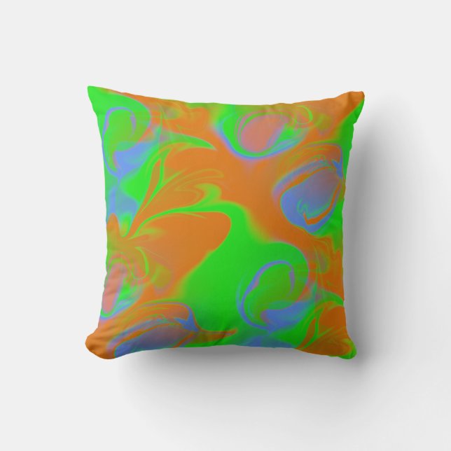Coussin Couleurs psychédéliques 2 (Recto)