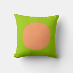 Coussin Couleurs rondes - Pêche et vert martien