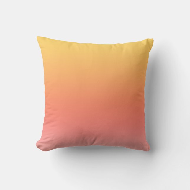 Coussin Couleurs simples - Jaune à Misty Pink ombre (Recto)