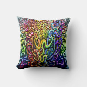 Coussin Couleurs torsadées Lancer l'oreiller