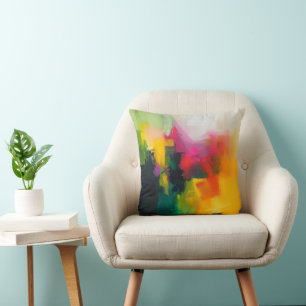 Coussin Couleurs vives Art Abstrait