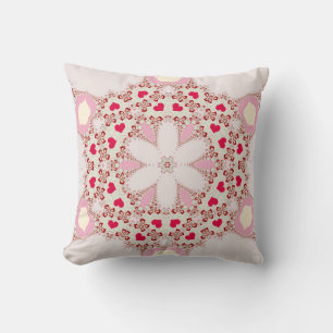 Coussin Country Love Hearts Motif géométrique Cushion