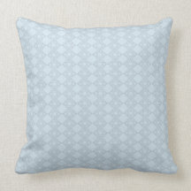 Coup de crochet bleu clair, Polyester Throw Pillow