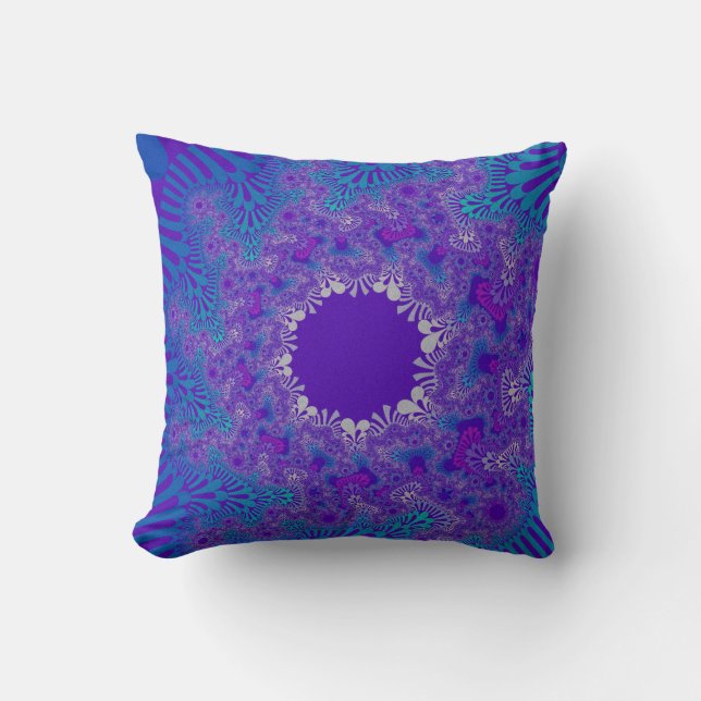 Coussin Coup de soleil de pureté bleue (Recto)