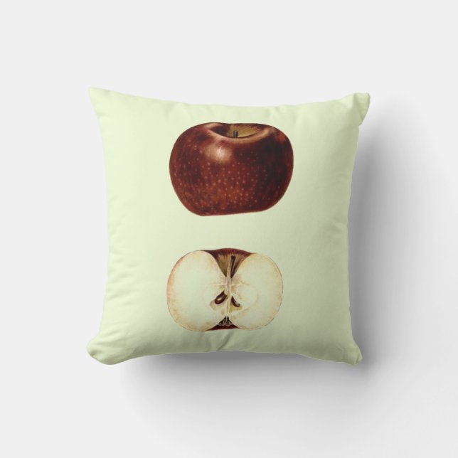 Coussin Coupe Apple personnalisable (Recto)