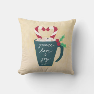 Coussin Coupe de Paix, Amour et Joie