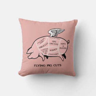 Coussin Coupes de porc volantes