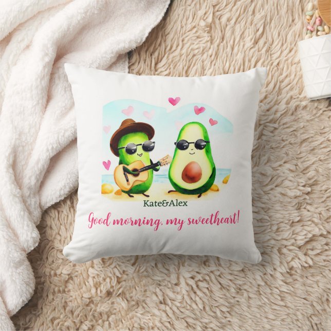 Coussin Couple Avocado mignon (Couverture)